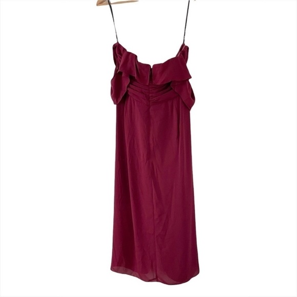 CITY CHIC Va Va Voom Dress In Garnet - Picture 5 of 9